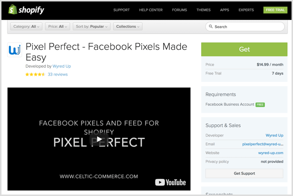صفحة البرنامج المساعد Pixel Perfect
