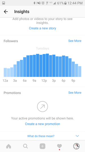 استخدم تحليلات Instagram للحصول على معلومات حول متابعيك.