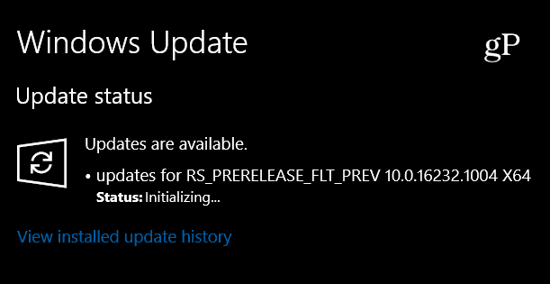 تم إصدار Windows 10 Insider Preview Build 16232.1004 ، فقط تحديث ثانوي