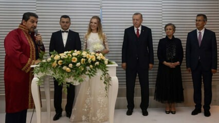انضم الرئيس أردوغان إلى زفاف زوجين