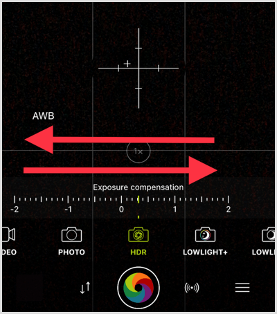تعديل أداة procamera HDR