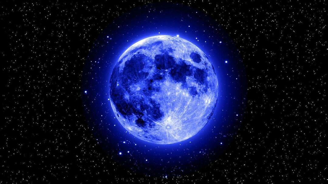 متى سيحدث القمر الأزرق؟