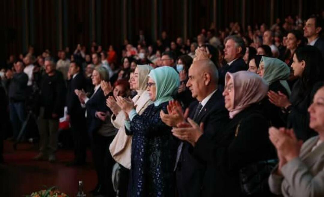 شاهدت أمينة أردوغان أوبرا "توراندوت" في مركز المؤتمرات والثقافة بشتيبه!