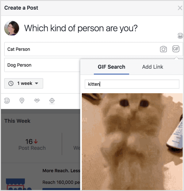 استطلاع Facebook GIF Search