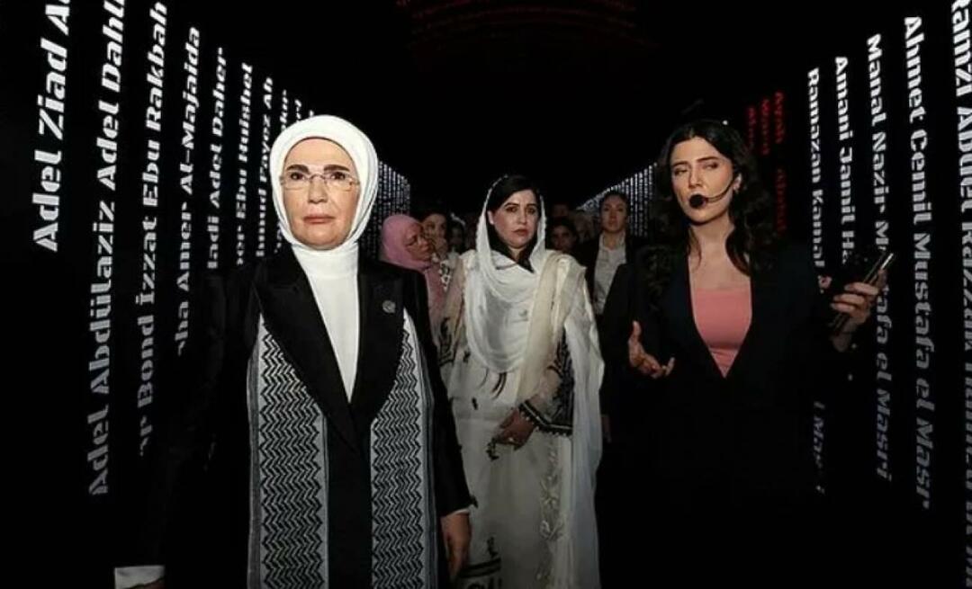 زارت السيدة الأولى أردوغان معرض "غزة: مقاومة الإنسانية" مع زوجات القادة!