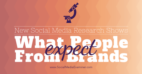 البحث عن توقعات العملاء للعلامات التجارية على وسائل التواصل الاجتماعي