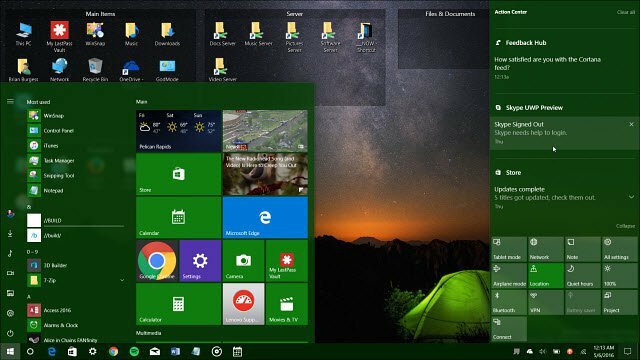 تحديث الذكرى السنوية لـ Windows 10 Dark Mode