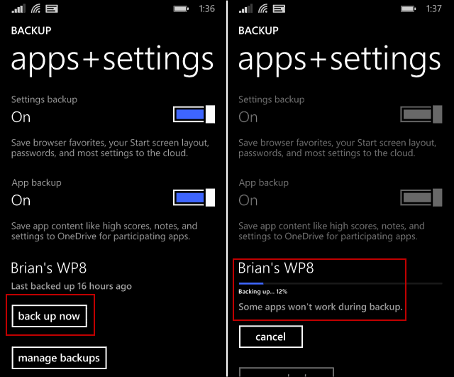 نصيحة Windows Phone 8.1: نسخ بيانات هاتفك احتياطيًا يدويًا