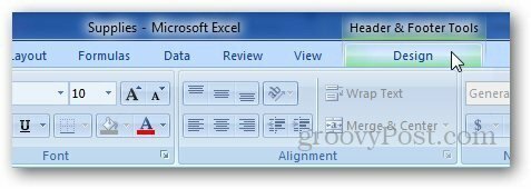 تذييل رأس Excel 4