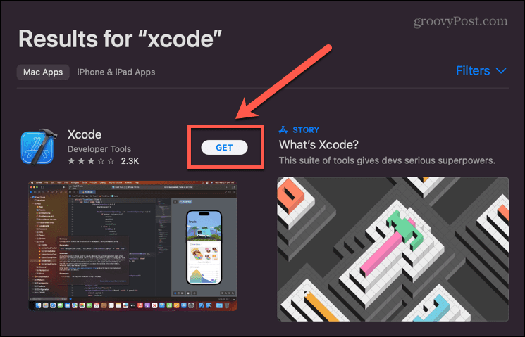 متجر التطبيقات الحصول على xcode