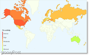 شاهد اتجاهات الإنفلونزا على google في جميع أنحاء العالم ، والآن في 16 دولة أخرى
