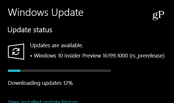 Microsoft يشحن Windows 10 Insider Preview Build 16199 ، يتضمن ميزات جديدة