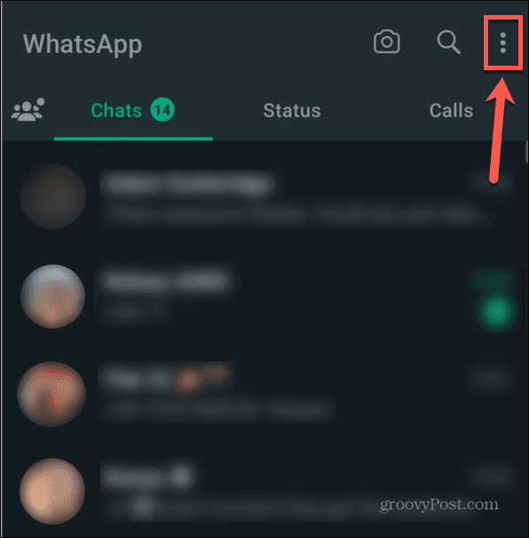 المزيد من الخيارات whatsapp