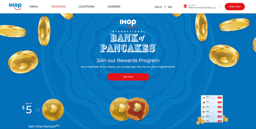 برنامج الولاء ihop-bank-of-pancakes