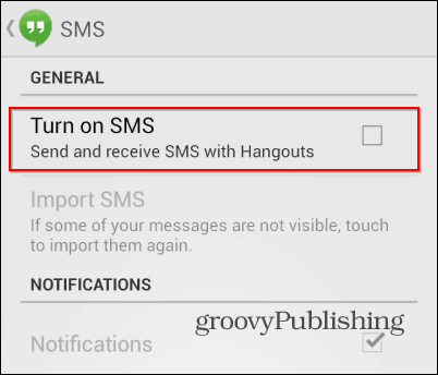 تم إيقاف Hangouts SMS