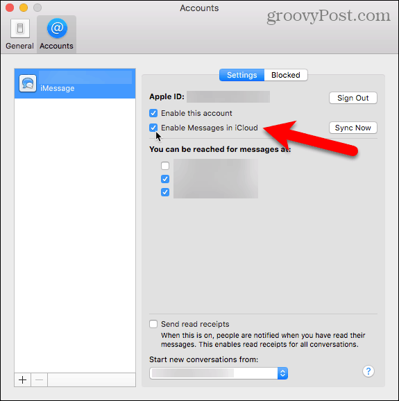 تمكين الرسائل في iCloud على جهاز Mac الخاص بك