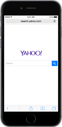 إعادة تصميم Yahoo Mobile Search ، الاقتراض من Google و Bing