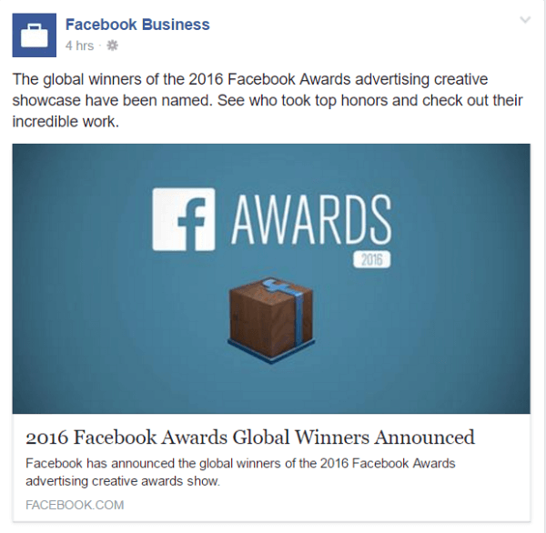 2016 جوائز الفيسبوك