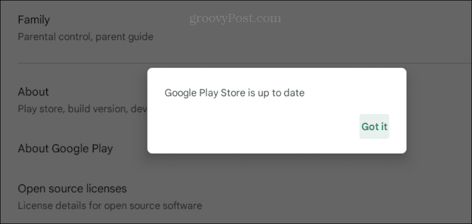 Google Play لا يعمل على Chromebook