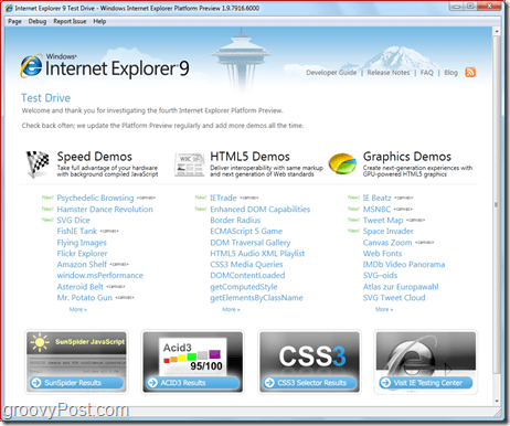 Internet Explorer 9: تنزيل المعاينة