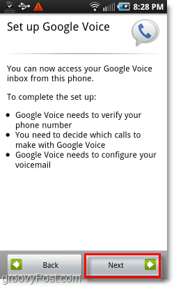 تسجيل الدخول إلى Google Voice على Android Mobile