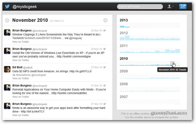 كيفية تحميل واستخدام كامل أرشيف تاريخ تويتر الخاص بك