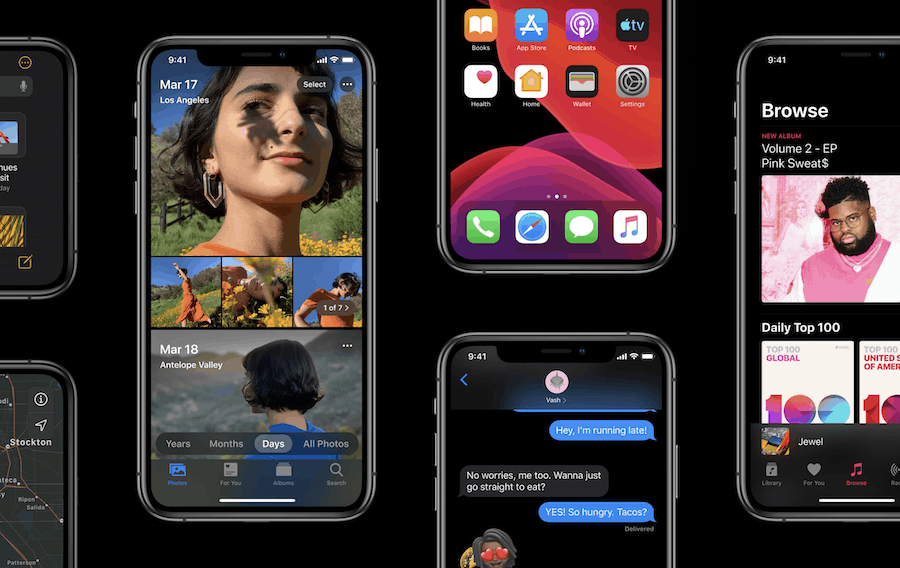 وضع الظلام iOS 13