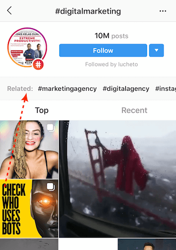 نتائج البحث عن Instagram hashtag
