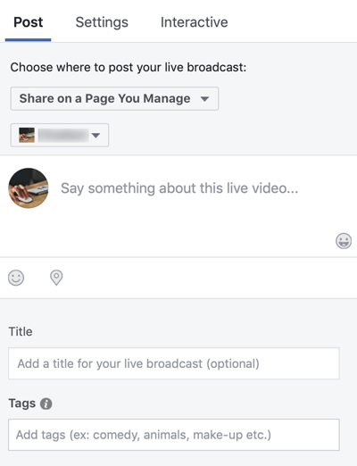 كيفية استخدام Facebook Live في التسويق الخاص بك ، الخطوة 3.