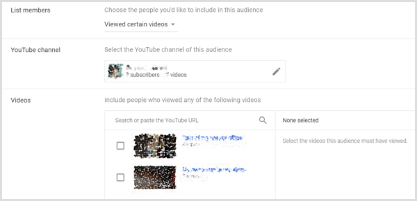 خيارات ملاحظات Google AdWords على أساس عرض الفيديو