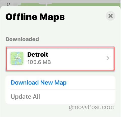 قم بتنزيل خرائط Apple للاستخدام دون اتصال بالإنترنت
