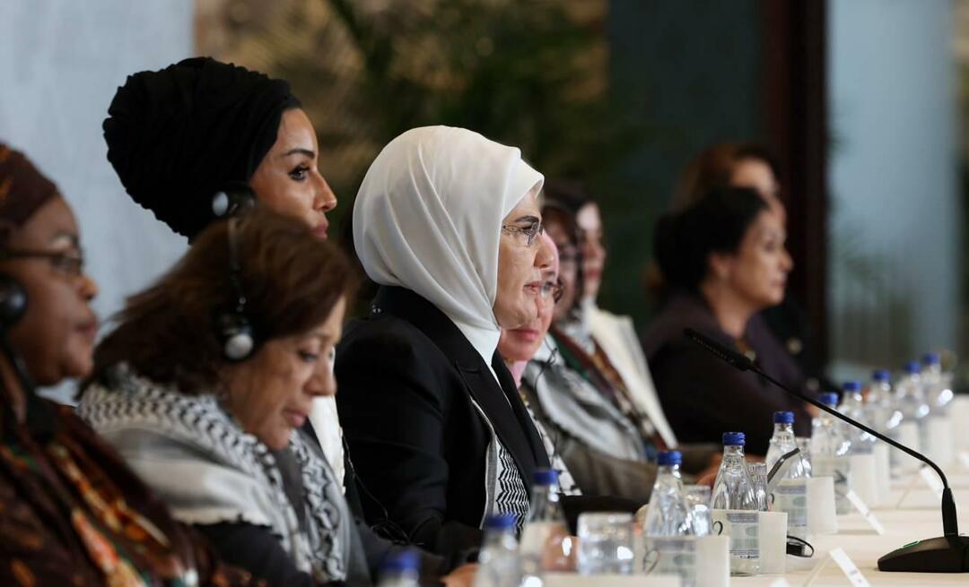  مشاركة قلب واحد من أجل فلسطين من السيدة الأولى أردوغان! 