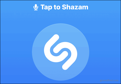 انقر على Shazam