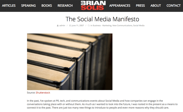 عندما رأى بريان إمكانات وسائل التواصل الاجتماعي ، كتب بيان وسائل التواصل الاجتماعي.