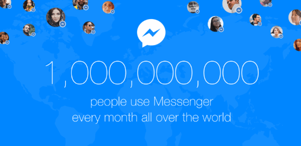 ماسنجر الفيسبوك مليار مستخدم