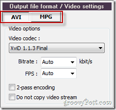 اختر Pazera بين AVI أو MPG لتحويل الفيديو