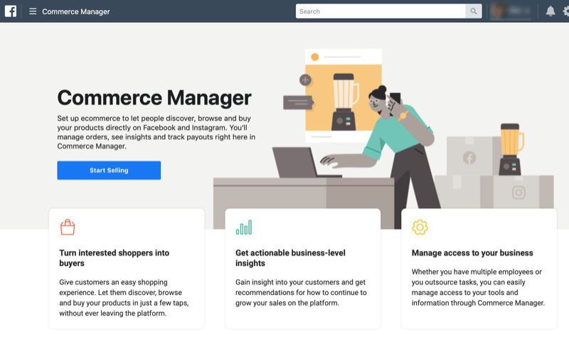 الخطوة 2 من كيفية إعداد Commerce Manager في Facebook Business Manager