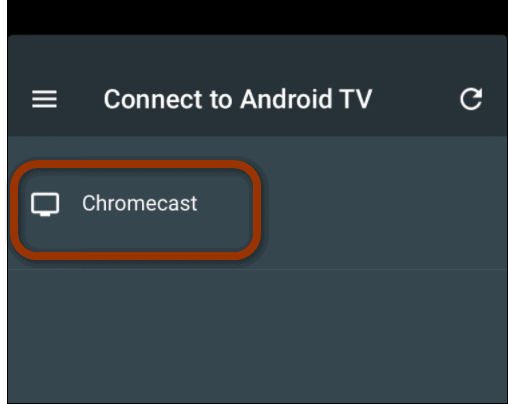 الاتصال بجهاز Chromecast