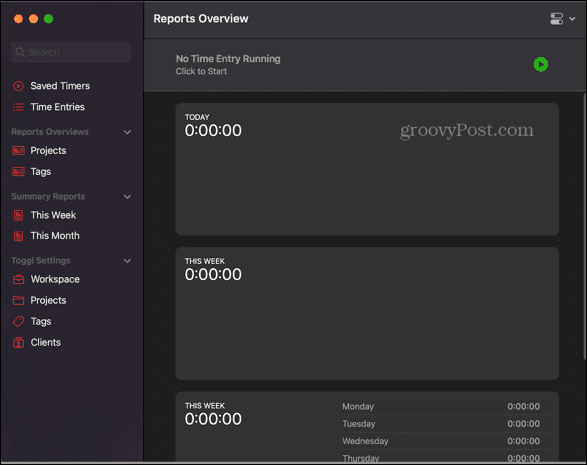 تطبيق timery mac