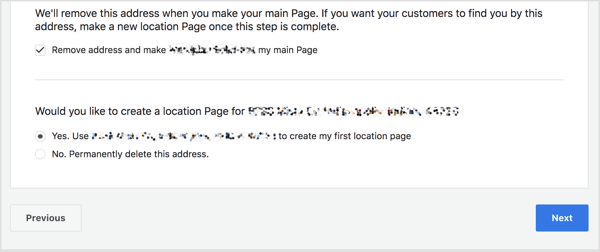 إذا كانت صفحتك الرئيسية تحتوي على عنوان ، فيمكنك إضافة هذا العنوان لإنشاء صفحة موقع على Facebook.