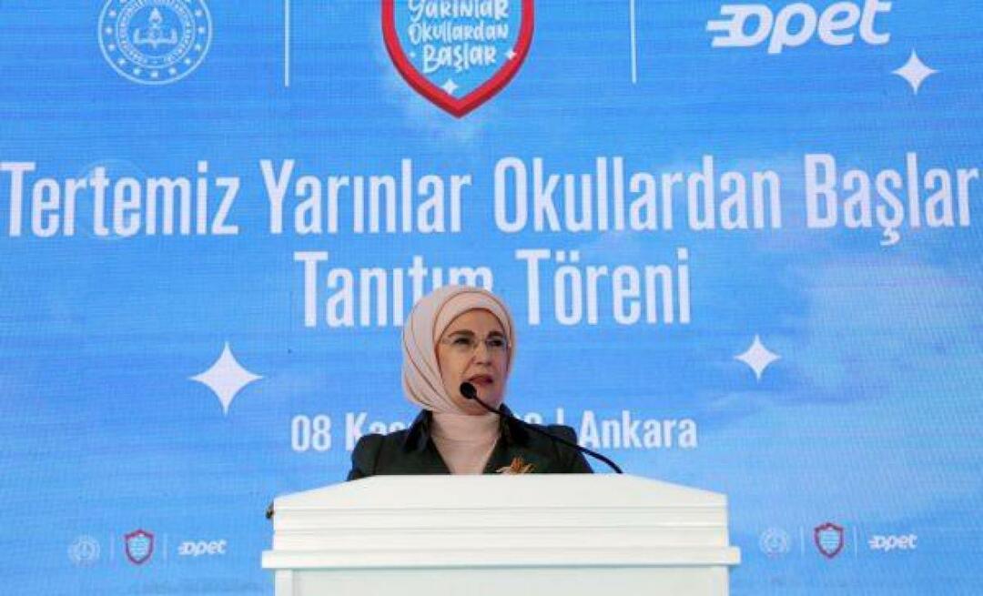 شاركت أمينة أردوغان في البرنامج الترويجي "المستقبل الطاهر يبدأ من المدارس"!