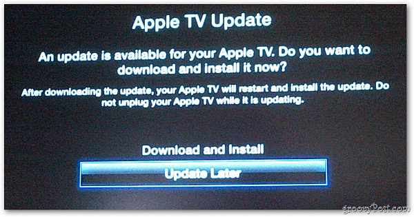 تحديث Apple TV