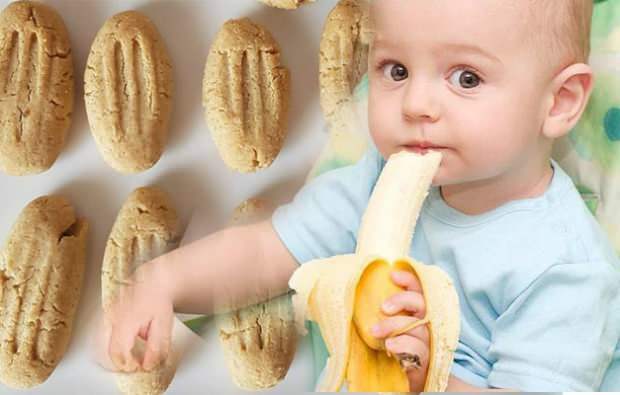 وصفة بسكويت الموز للأطفال