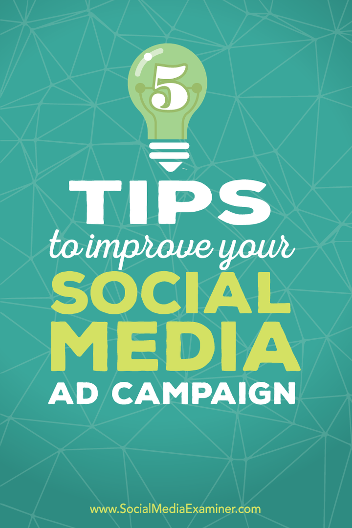 5 نصائح لتحسين حملاتك الإعلانية على وسائل التواصل الاجتماعي: ممتحن وسائل التواصل الاجتماعي