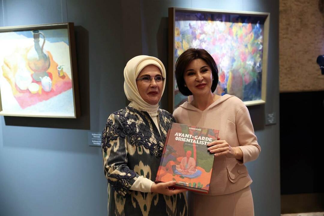 أمينة أردوغان ذهبت إلى أوزبكستان