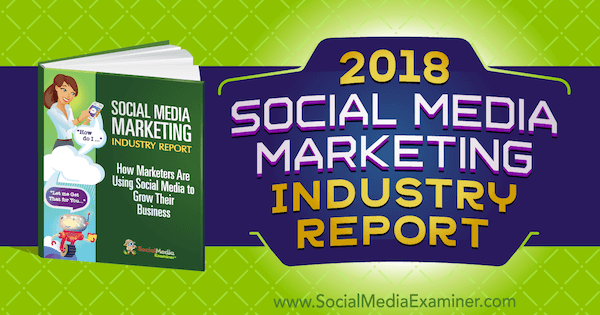 2018 تقرير صناعة التسويق عبر وسائل التواصل الاجتماعي حول ممتحن وسائل التواصل الاجتماعي.