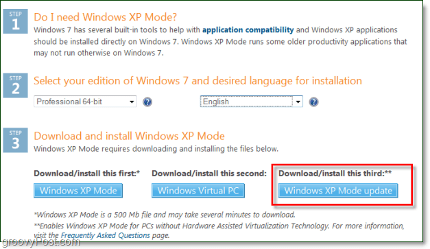 قم بتشغيل Windows 7 XP Mode بدون ظاهرية الأجهزة
