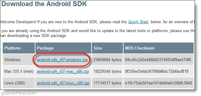 قم بتنزيل Android SDk