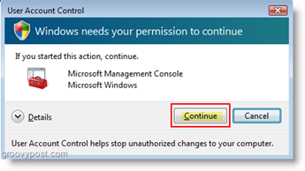 تعيين سلوك حساب المستخدم لنظام التحكم في حساب المستخدم (UAC) لنظام التشغيل Windows Vista