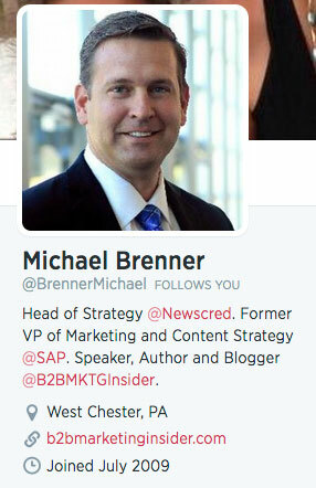 ملف تويتر السيرة الذاتية مايكل برينر